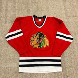 Vintage Chicago Blackhawks Jersey Mens Medium Red 1990s NHL CCM